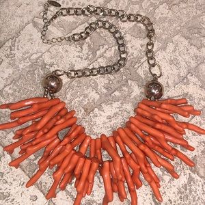 Chunky Coral Statement Necklace